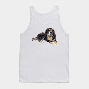 Tibetan Mastiff Big Fluffy Dog Tank Top